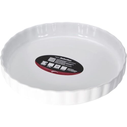 Kalanka-512734 Moule À Tarte En Céramique Blanc 28 Cm