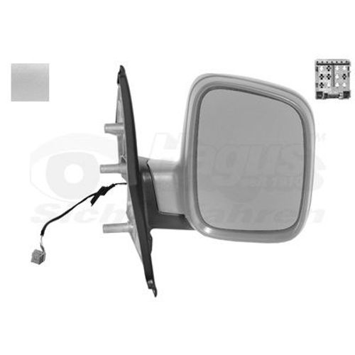 Retroviseur Electrique Droit Gris Metal Pour Volkswagen Transporter T5 03 - 09