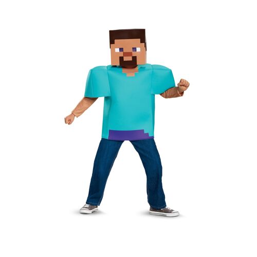 Déguisement Steve Classique Minecraft Enfant - Taille: 10 - 12 Ans (137 - 149 Cm)