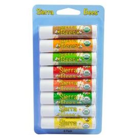 Lot De 8 Baumes À Lèvres Stick Hydratant Et Nourrissant Bees Gouts Différents - Coca - Miel - Huile D'olive - Beurre De Karité - Argan - Menthe Poivrée Arbre À Thé 
