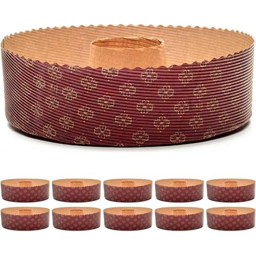 Kalanka-Moule À Chiffon Cake Et Gâteau 500 G - 10 Moules De 19 Cm, Moule À Gâteau En Papier Micro-Ondable, Idéal Pour La Cuisson Au Four, Résistant À La Chaleur Jusqu'à 220°C, Recyclable, Fabriqué En