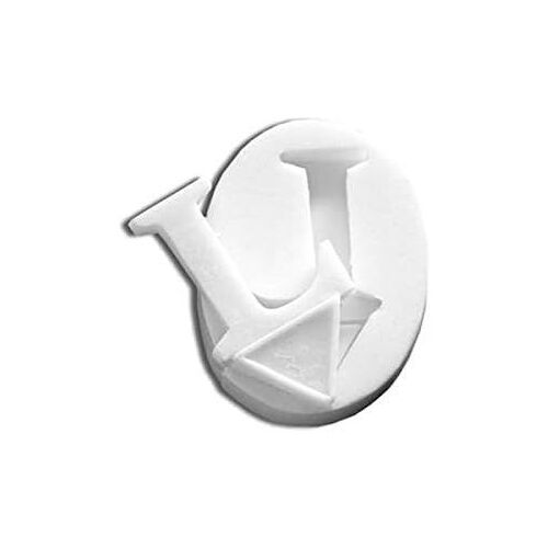 Kalanka-Silikomart 71.194.00.0096 Moule Pour Pâte À Sucre Slk094 Lettre L Silicone Blanc