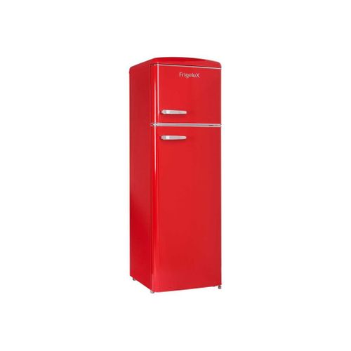 Réfrigérateur-congélateur Frigelux Retro Vintage RFDP246RRA++ - congélateur haut - 55x57.5x166.5 cm (lxpxh) - 246 litres - classe E - rouge