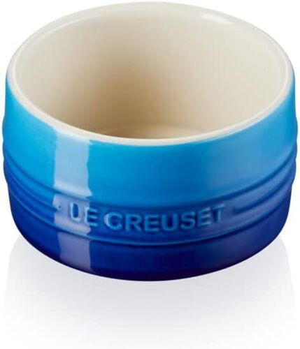 Kalanka-Le Creuset Ramequin En Céramique À Paroi Droite, Empilable, 200 Ml, Azure, 70403202200099