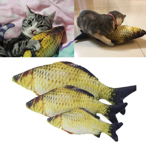 Jouets Artificiels En Forme De Poisson, 20cm/30cm/40m, Chat, Herbe-Aux-Chats, Crucian Vif, Chaton, Accessoire Doux Et Amusant