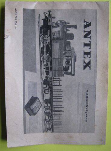 Antex - Marklin System. Catalogue. Jeu, Jouet, Train