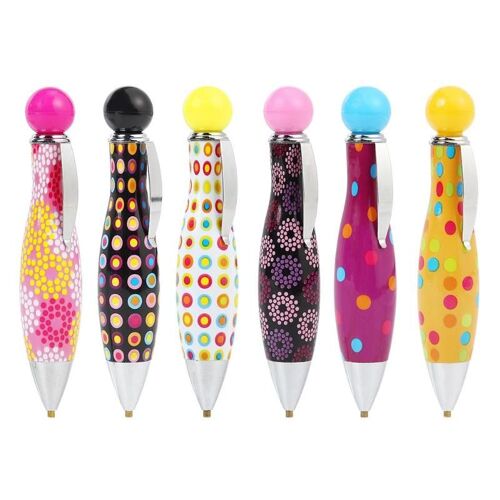 Xm 5d Bricolage Outil De Peinture Au Diamant Dessin Animé Stylo De Peinture Diamant Strass Coloré Point De Croix Modèle Aléatoire