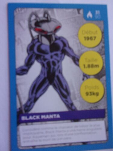 Carte Auchan Dc Comics Auchan 2022 N°31 Black Manta