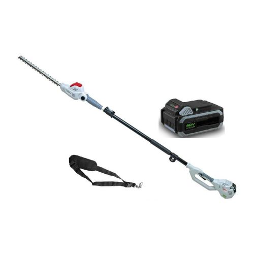 Taille Haie à perche telescopique 40V Batterie Lithium 2,5Ah + Chargeur Led 40V - Sangle d'epaule -Taille haie sans fil IKRA