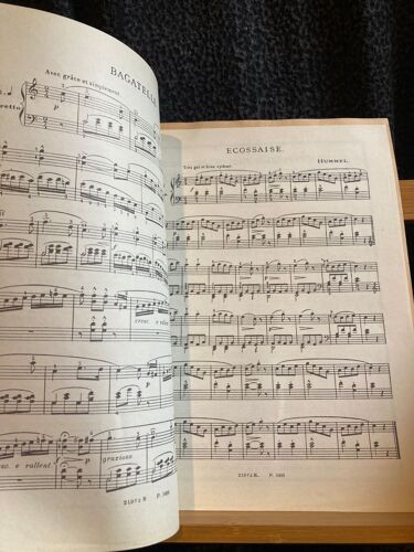 Beethoven Bagatelle Hummel Ecossaise Pour Piano Partition Ed. Lemoine N°1400