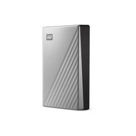WD My Passport Ultra for Mac WDBGKC0060BSL - Disque dur - chiffré - 6 To - externe (portable) - USB 3.2 Gen 1 (USB-C connecteur) - AES 256 bits - argent