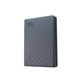 WD My Passport WDBY3J0060BGY - Disque dur - chiffré - 6 To - externe (portable) - USB 3.2 Gen 1 - AES 256 bits - gris silicone