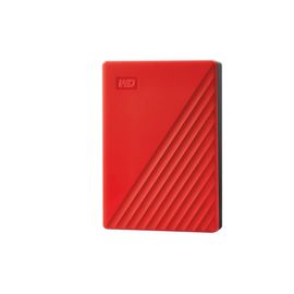 WD My Passport WDBR9S0060BRD - Disque dur - chiffré - 6 To - externe (portable) - USB 3.2 Gen 1 - AES 256 bits - rouge