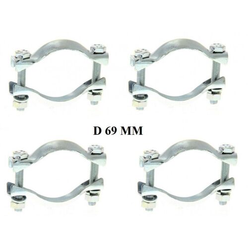 4 Colliers Bicône Pour Collecteur D'echappement 69 Mm -