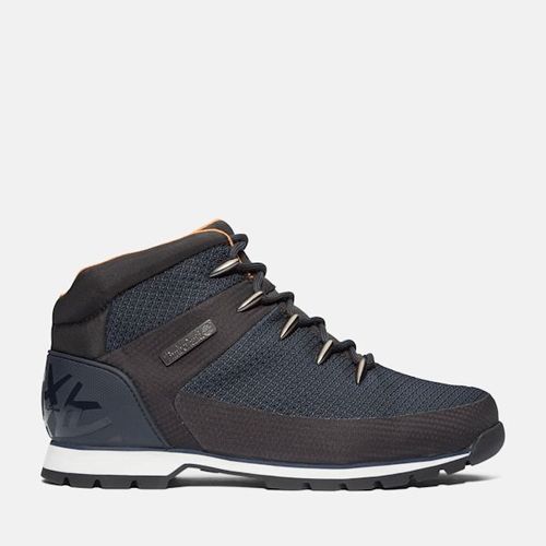 Timberland Bottine Mishaute Imperméable Lacets Euro Sprint Pour En Bleu Foncé Bleu
