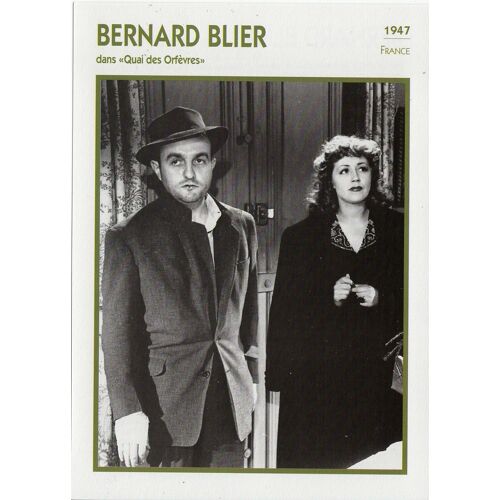 Fiche Portrait De Star Bernard Blier