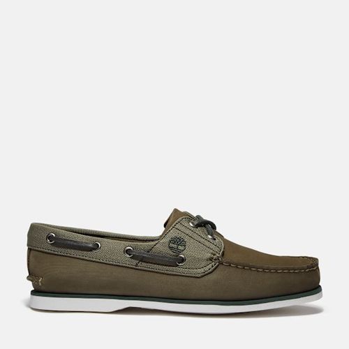 Timberland Chaussure Bateau Classique Pour En Vert Foncé Vert