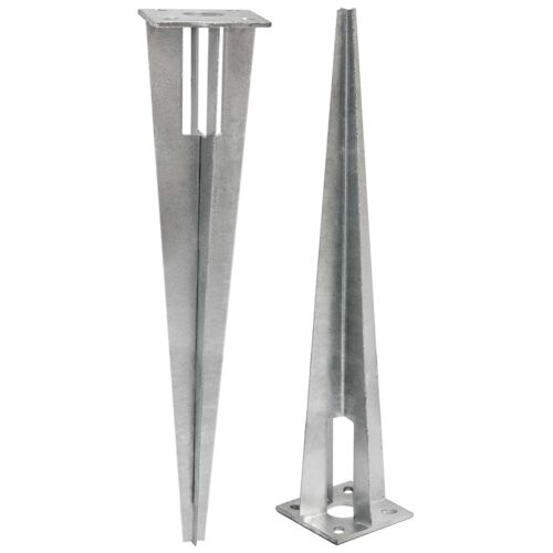 NIEDERBERG METALL Piquet en métal galvanisé env 50cm de long idéal pour enfoncer et sécuriser au s