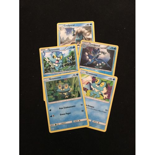 (1476) 3x Grenousse + 2x Croâporal Pokemon