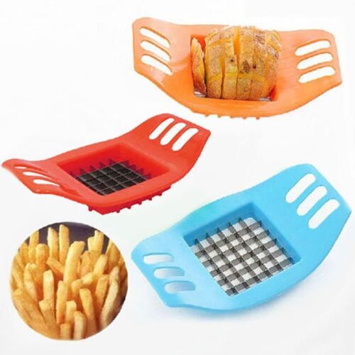 Coupe Frites En Acier Inoxydable, Trancheuse De Pommes De Terre Et Légumes, Appareil De Découpe, Couleur Aléatoire
