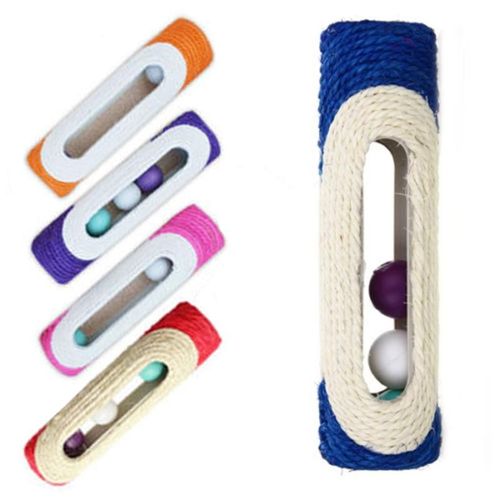 Xm Chat De Compagnie Chaton Kitty Jouet Roulant Sisal Griffoir Piégé Balltraining