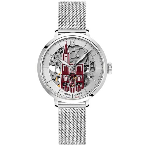 Montre Femme Cathedrale Argenté Cadran Argenté Bracelet Acier Milanais Argenté 14 Mm