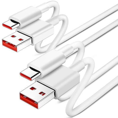 JGD-Câble USB C pour Xiaomi Redmi Note 12 Pro 12S 11 Pro+ 5G 1M+2M Câble USB Type C 120W Charge Rapide USB C Câble 6A Câble USB C Charge pour Xiaomi POCO X5 Pro F5 11 12 Lite pour Xiaomi Pad