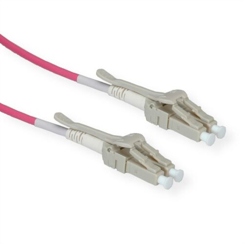 Roline 21158876 Câble De Fibre Optique 7 M 2x Lc Om4 Violet