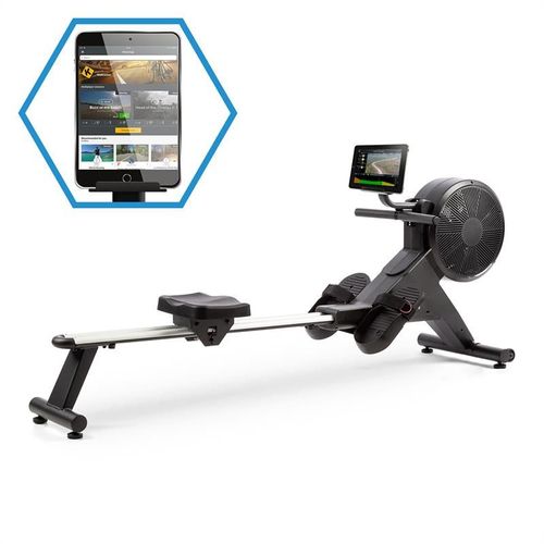 Capital Sports Stream M2 Rameur Magnétique 105 Cm Écran Lcd 16 Niveaux Aluminium
