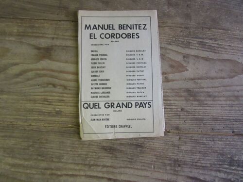 Manuel Benitez El Cordobes :: Quel Grand Pays