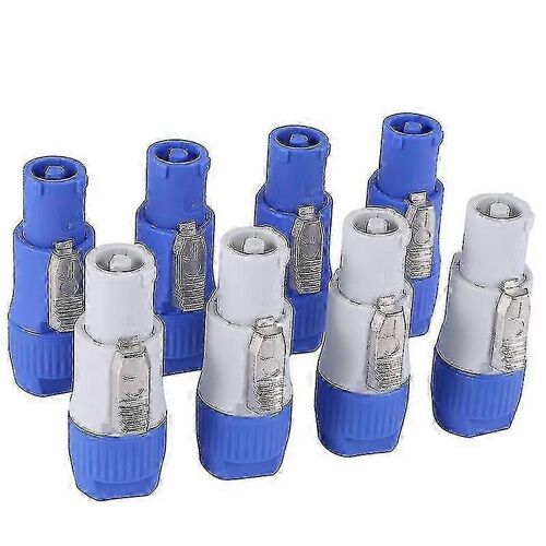 8pcs Powercon 3 broches haut-parleur châssis adaptateur nac3fca nac3fcb connecteur Powercon 3broches 20a 250v alimentation