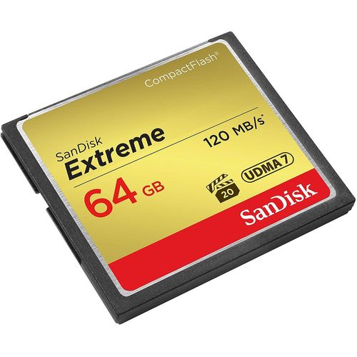 Carte memoire Sandisk Extreme CompactFlash CF 120 mb/s haute vitesse 64 go