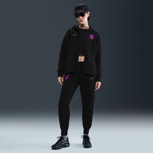 Pantalon De Jogging Taille Mi-Haute En Fleece Nike Football Angleterre Tech Pour Femme - Noir