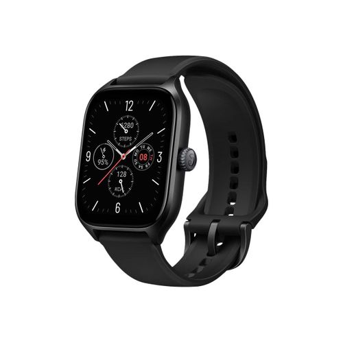 Amazfit GTS 4 - Alliage d'aluminium - Montre connectée avec bracelet - fluoroélastomère - noir infini - taille du poignet : 140-200 mm - affichage 1.75" - Wi-Fi, Bluetooth - 27 g