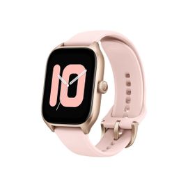 Amazfit GTS 4 - Alliage d'aluminium - Montre connectée avec bracelet - fluoroélastomère - bouton de rose - taille du poignet : 140-200 mm - affichage 1.75" - Wi-Fi, Bluetooth - 27 g