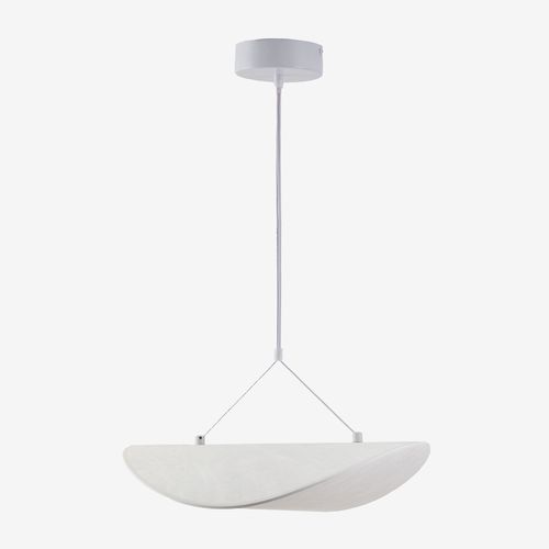 Plafonnier Led En Tissu Zelvon Blanc ↔︎ 40 Cm