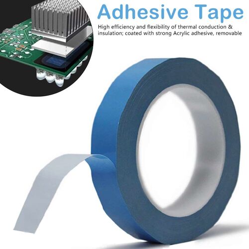 Bande Adhésive Conductrice Thermique De Double Côté De Bande De Transfert De Largeur De 25 M/Roll Pour Le Radiateur De Bande De Led De Carte Pcb De Puce