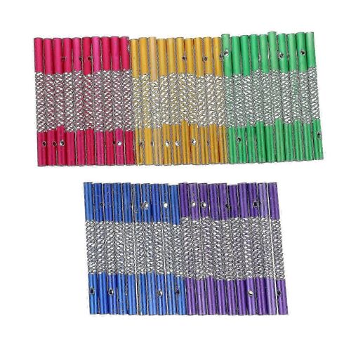 50 Pcs Aluminium Décor Extérieur Cloche De Vent Tubes Kit De Carillon Éolien Tuyaux Pour La Fabrication De Carillon Éolien