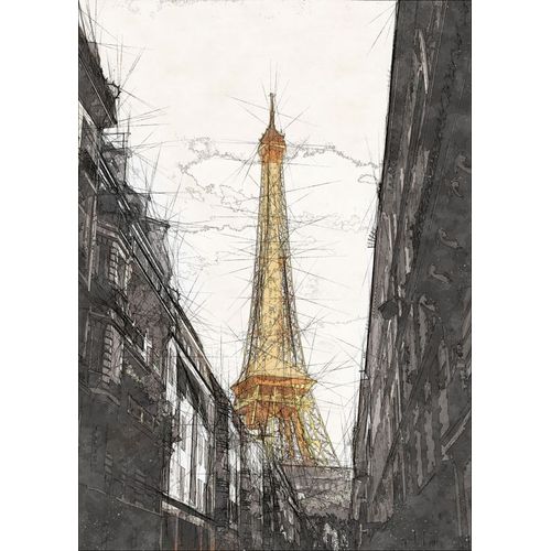 Canevas imprimer Tour Eiffel Paris=3158 Impression sur toile DIY installer 40x50cm