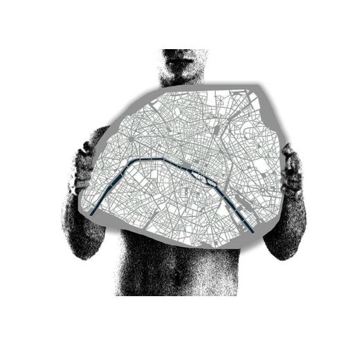 Canevas imprimer Paris2=3026 Impression sur toile DIY installer 40x50cm