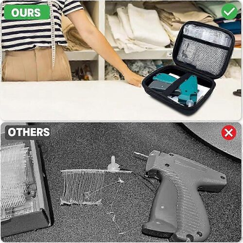 Taggingkit De Pistolet Avec Étui De Rangement Rigide, Tagginggun Pour Vêtements, Prix De Détail Standardmicrostitch Ànouveau
