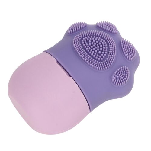 Rouleau De Glace Rouleau De Glace Porte-Moule À Glace Froide Silicone Réutilisable Pour La Beauté Du Visage Diy Soins Du Visage Griffe De Chat Violet Avec Peigne