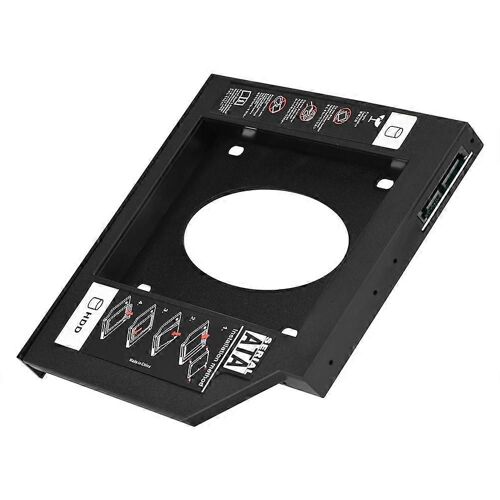 2.5 « SATA HDD SSD Boîtier Disque Dur Baie De Disque Caddy Adaptateur DVD Optique pour Ordinateur Portable 12.7mm