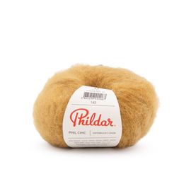 Pelote De Laine Et Mohair Phil Chic - 25gr - Phildar. Color : Gold Jaune