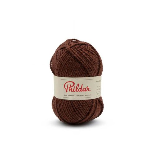 Pelote De Laine Phil Sport - Phildar. Color : Chocolat Marron