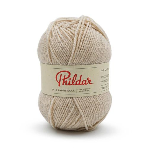 Pelote De Laine D'agneau À Tricoter Phil Lambswool - Phildar. Color : Grege Marron