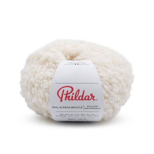 Pelote De Laine Et Alpaga À Tricoter Phil Alpaga Boucle ¿ Phildar - Un Fil Luxueux Au Rendu Texturé Chic