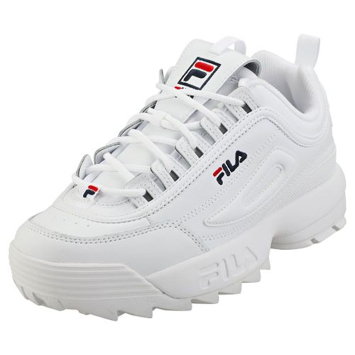 Fila Disruptor 2 Premium Unisex Femme Baskets Plate-Forme Blanc Bleu Rouge - 39 1/2