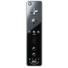 Télécommande Wiimote plus (Motion plus intégré) compatible pour Nintendo Wii et Wii U HobbyTech Noire