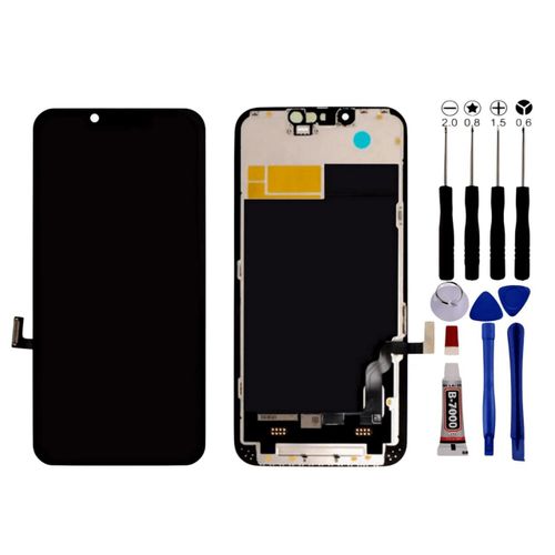 Ecran Complet Iphone 13 Mini Lcd Vitre Tactile Compatible Châssis Kit Outil - Lcd / Noir / Avec Kit Outils
